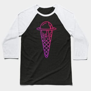 Ufo Ice Cream Baseball T-Shirt